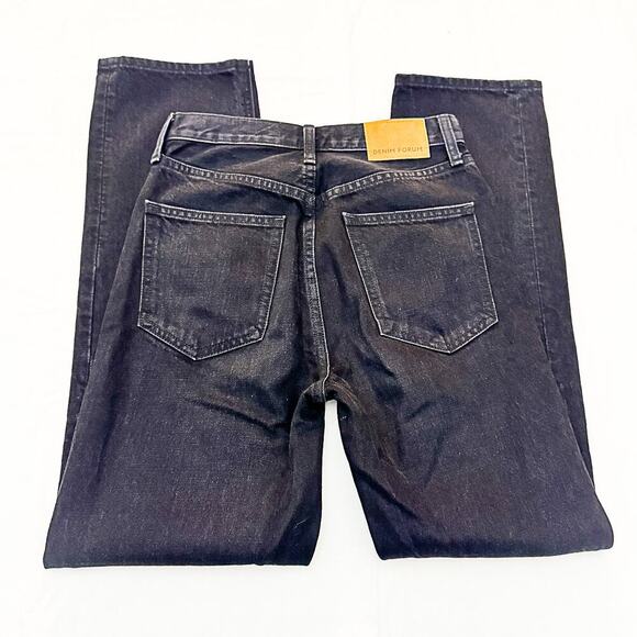 Denim Forum The Joni HIgh Rise Loose Button Fly Denim Jeans Black Size 23 x 29L - Picture 5 of 9